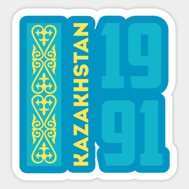 Independence Year of Kazakhstan Sticker by Art Yerke shop